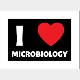 I Love Heart Microbiology Posters and Art